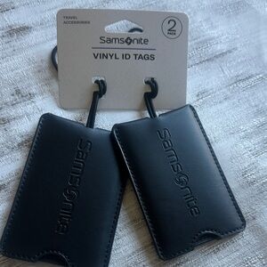 Samsonite Black Vinyl ID Tag Set - 2 Pack